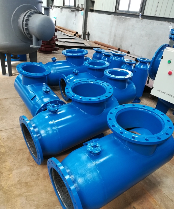 立式角通除污器